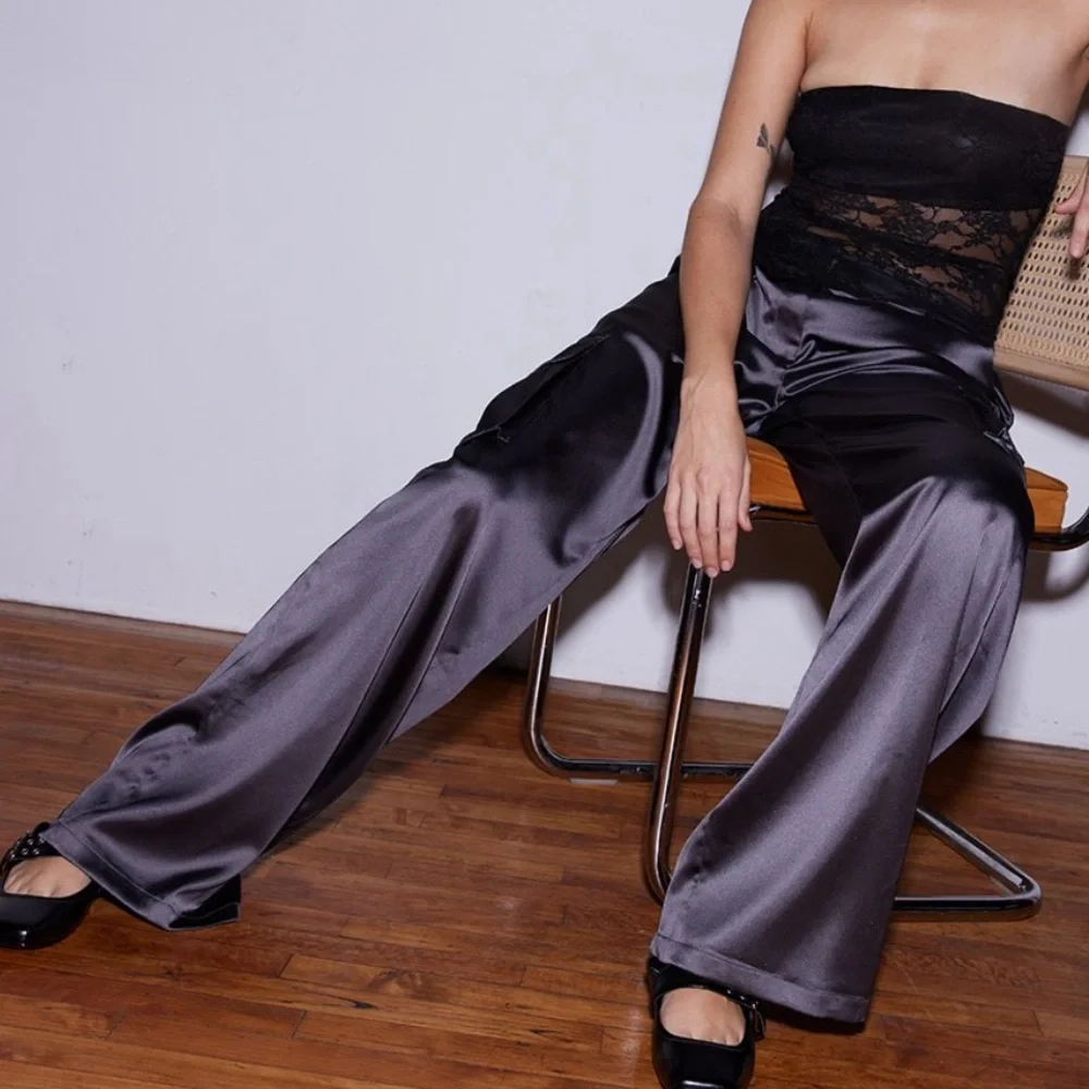 Brand new size Medium Satin Cargo pants - Picture 5 of 7